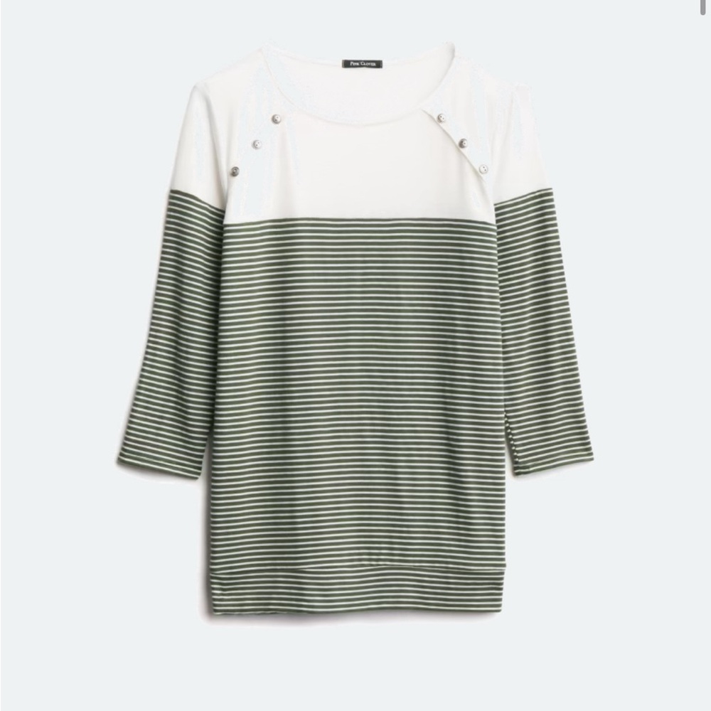 Pink Clover Cream Top